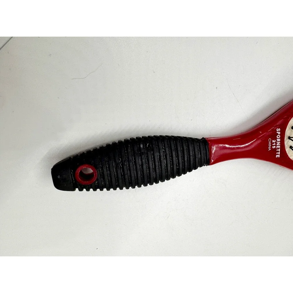 Spornette 215 Super Looper‎ Hair Extension Wig Brush Red Looped Bristle Paddle